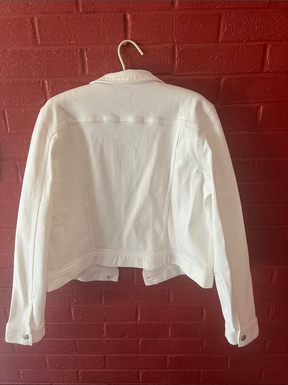 J. Crew White Denim Trucker Jacket - Picture 5 of 5
